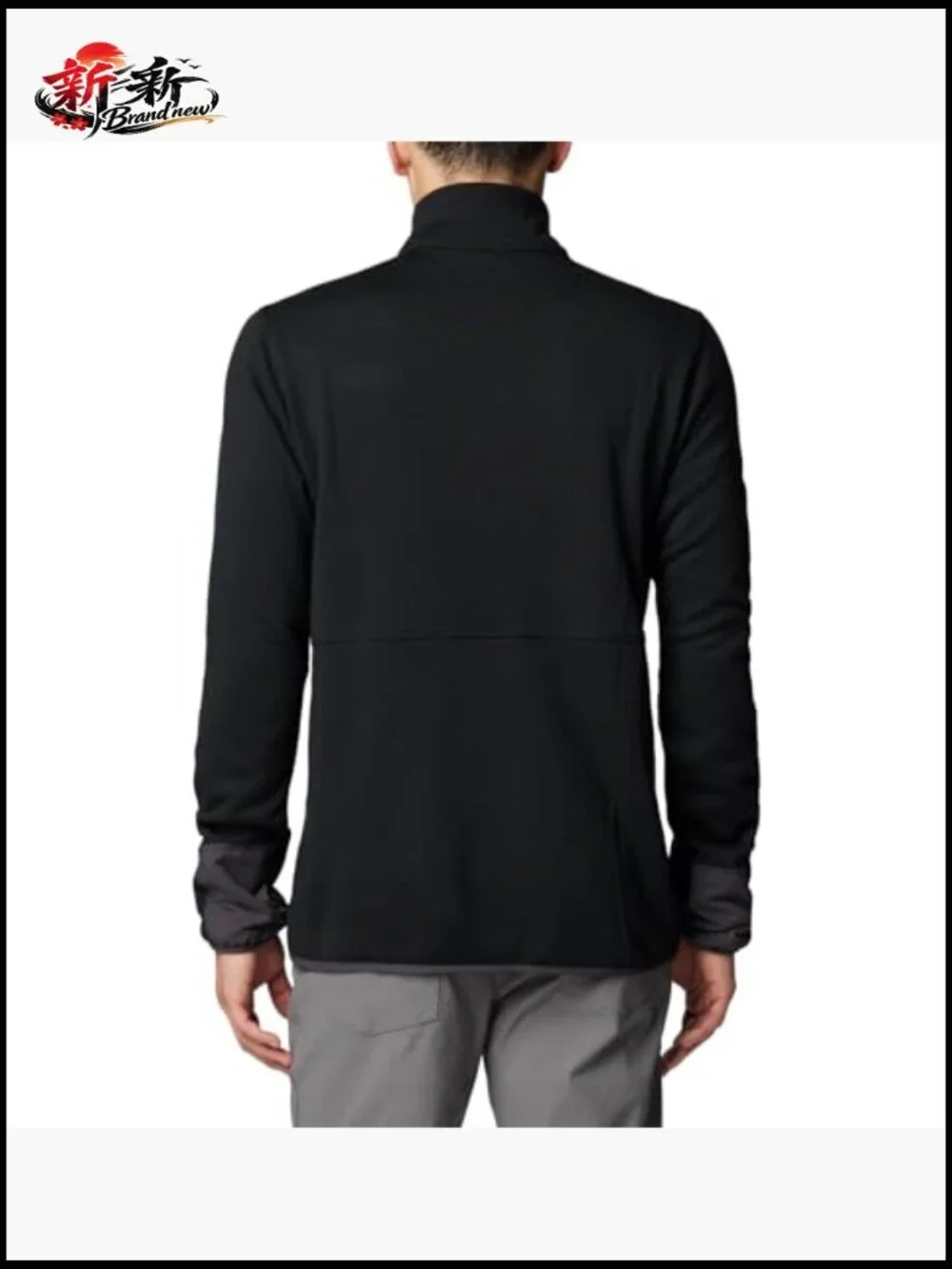 Men's Hiking Half-Zip Fleece Pullover Sweat-Wicking Long Sleeve